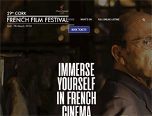 Tablet Screenshot of corkfrenchfilmfestival.com